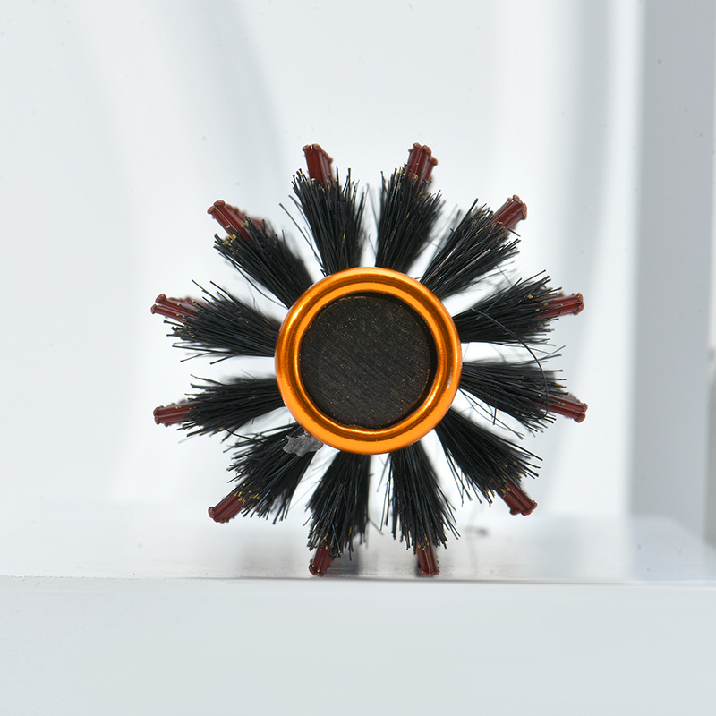 Pig bristle nylon holwood roller comb, large wave-shaped comb, clean and heat-resistant curling comb, fluffy shaped roller comb pic 10