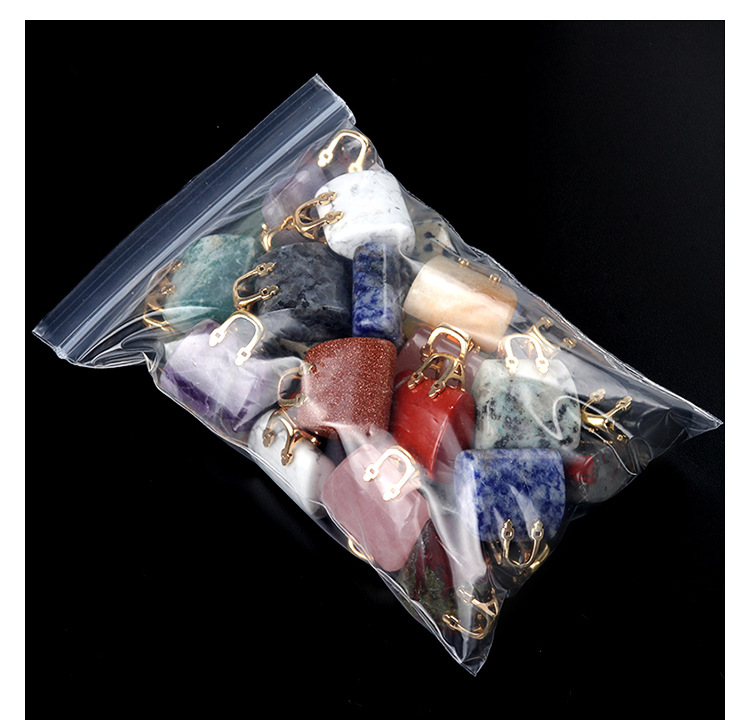 1710-天然水晶石头迷你手提包包紫水晶吊坠ins风粉晶装饰创意批发详情10