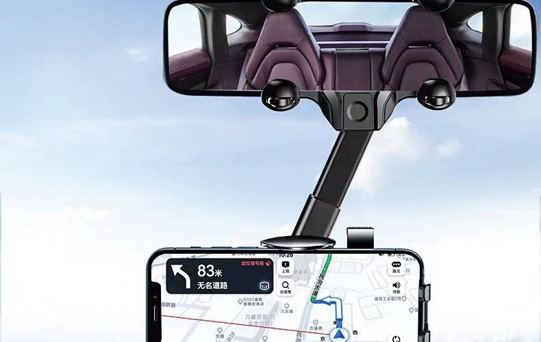 Rearview mirror car phone stand, new car navigation stand, adjustable multi-angle phone stand, cross-border pic 2