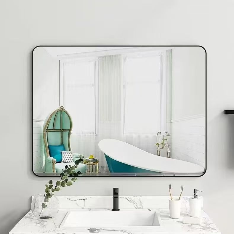 浴室镜免打孔贴墙粘贴卫生间化妆镜洗手间挂墙壁挂卫浴镜宿舍酒店详情13