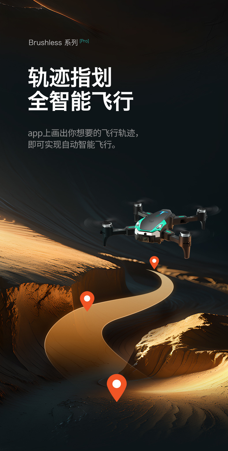 Customized new cross-border S25 brushless high-definition aerial photography drone intelligent obstacle avoidance remote control aircraft four-axis toy pic 12