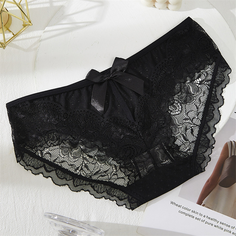 Nuevo sexy ladies encaje bragas cintura media alto elástico cómodo transpirable limón grafeno antibacteriano gancho 1241# pic 11