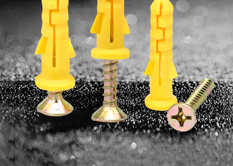 Plastic expansion screws, small yellow fish expansion screws, nylon expansion bolts, expansion plugs, expansion tubes with nails, anchor bolt sets M6 pic 50