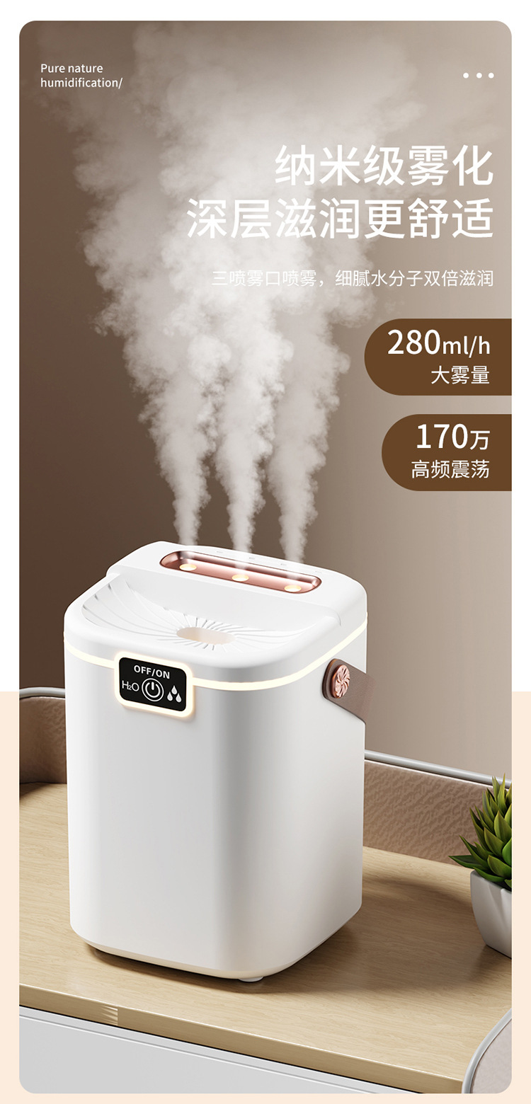 加湿器卧室家用卧室净化空气小型大雾量恒湿香薰详情11