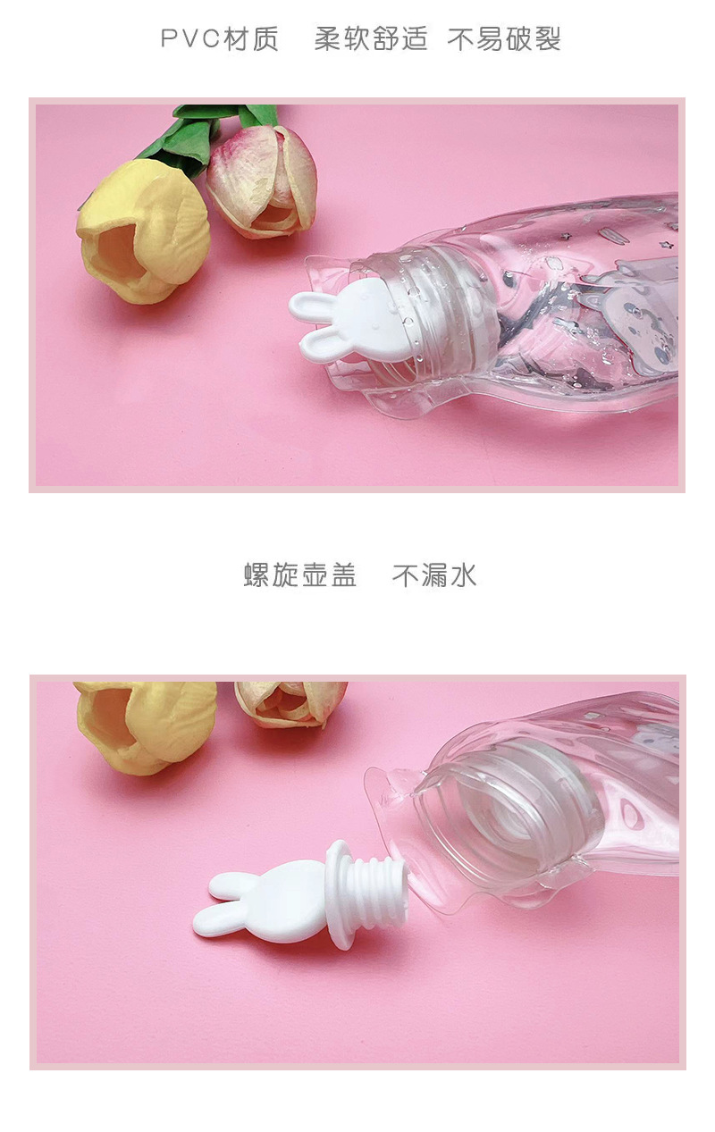 冬季透明热水袋卡通PVC可爱暖身暖水袋学生冲水暖宝宝logo防漏详情10