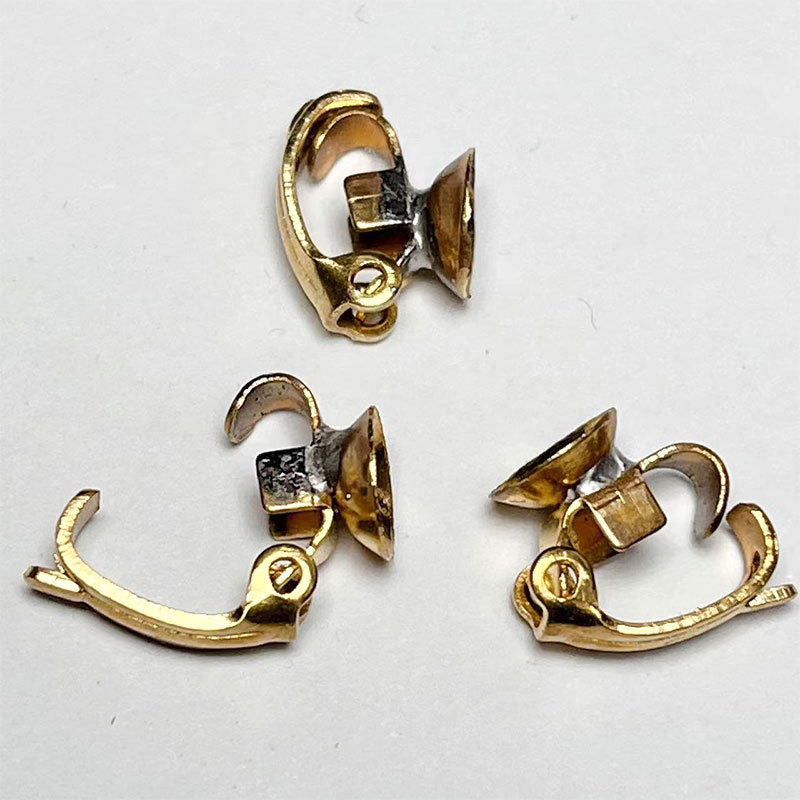 Non-fading DIY handcrafted jewelry accessories: necklace buckles, pendant buckles, ear clips, bead holders, bag buckles pic 3