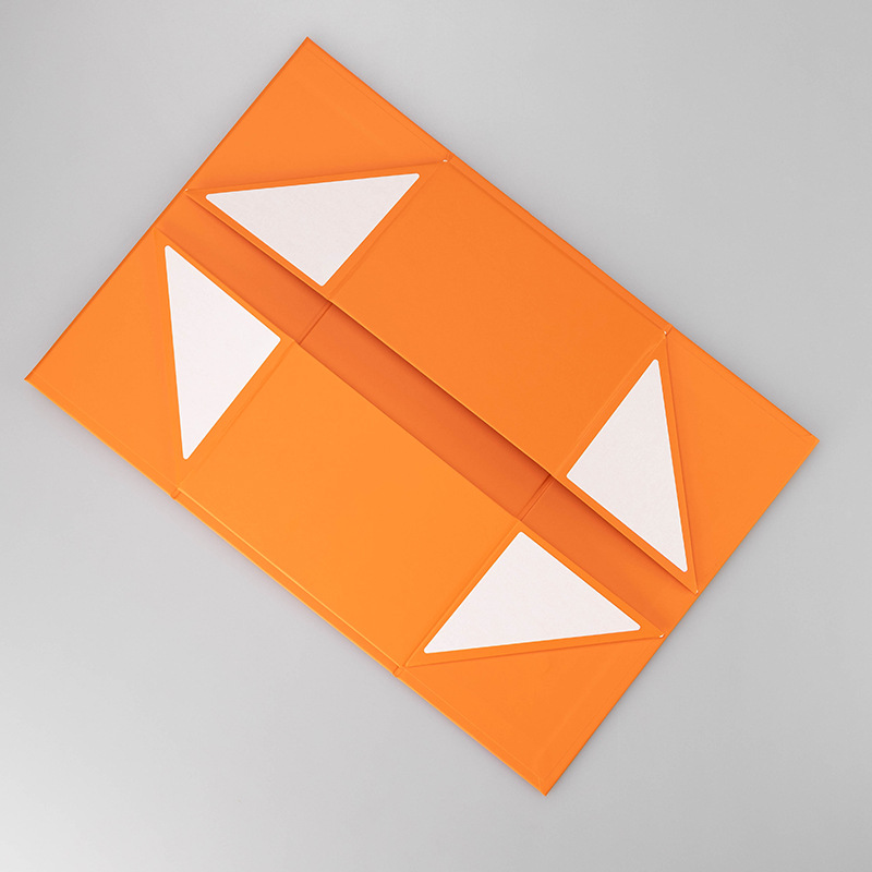 White seven-color folding gift box with printing and transportation space, flip-top gift box, in-stock packaging paper box pic 3