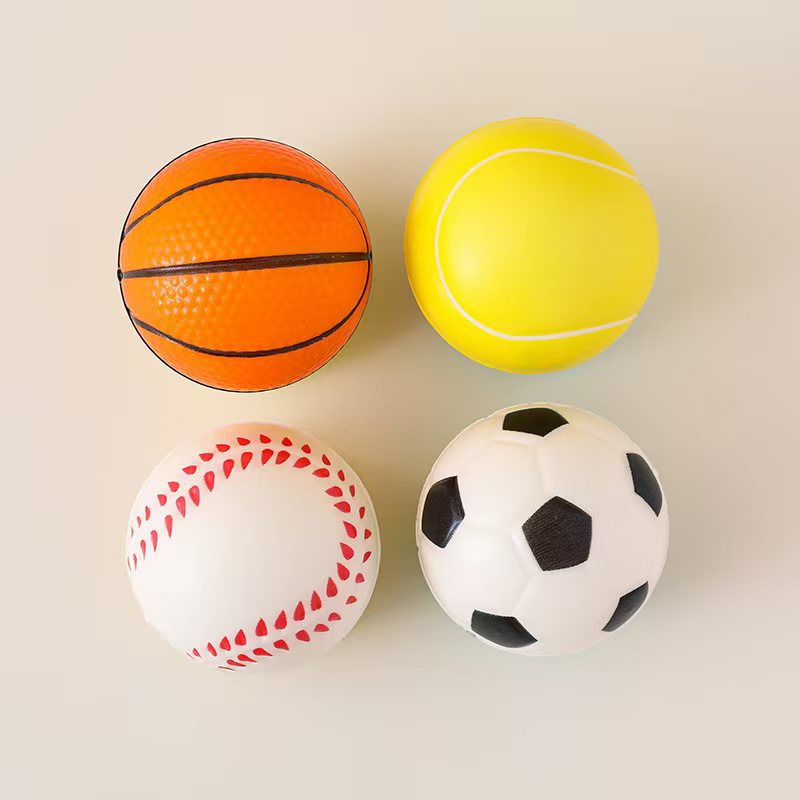 中弹pu篮球棒球网球足球发泡迷你实心海绵球弹力发泄跨境减压详情3