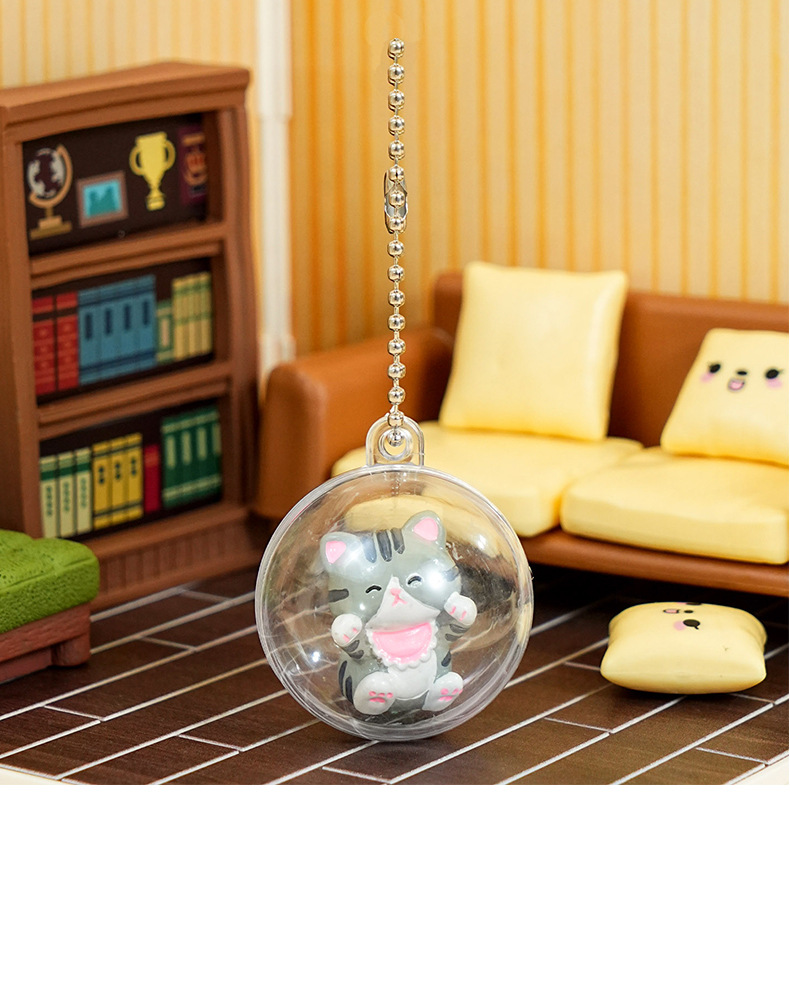 原创糯叽叽元气猫猫摆件可爱精致树脂公仔居家桌面摆饰车内装饰品详情16