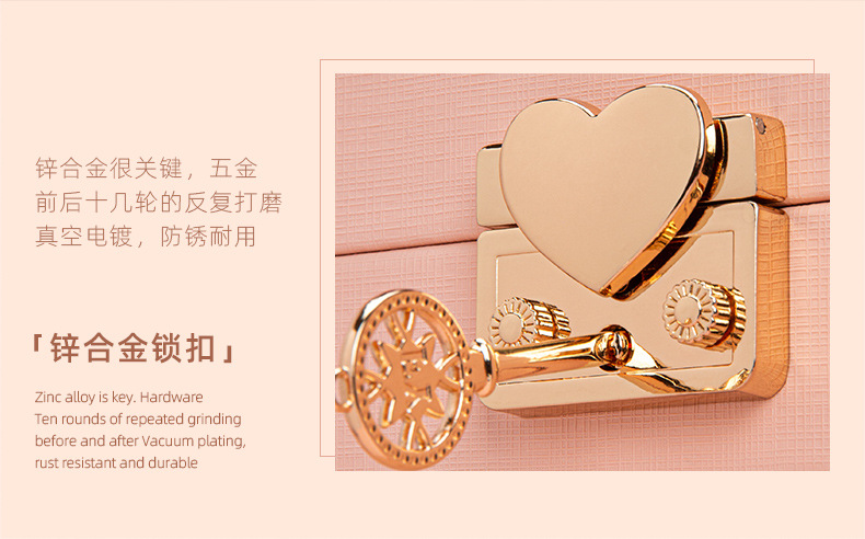 首饰盒收纳箱家居轻奢精致多层首饰手表饰珠宝2025款化妆盒项链详情9