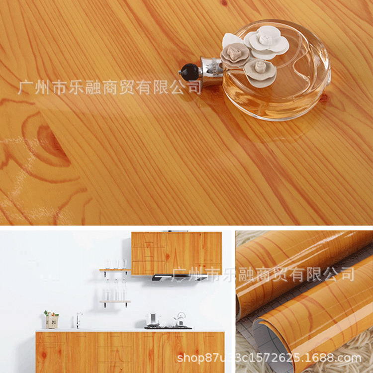 跨境批发木纹贴纸桌面衣柜柜子翻新防水自粘自带胶壁纸背景墙加厚详情12