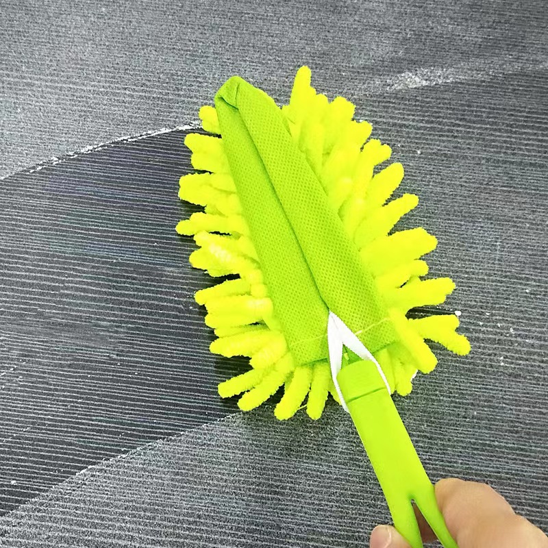 折叠除尘掸车用除尘家用桌面清洁掸雪尼尔电脑键盘清洁刷鸡毛掸子详情3