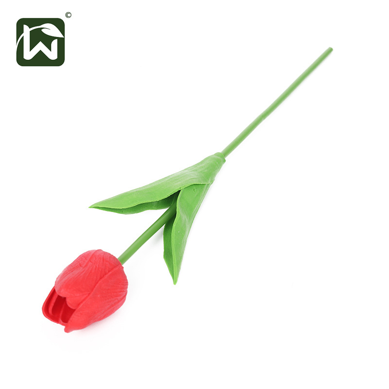Factory direct sales of PU tulips with a touch of glue, calla lilies, artificial flowers, single stems wholesale, home living room and bedroom artificial flowers pic 24