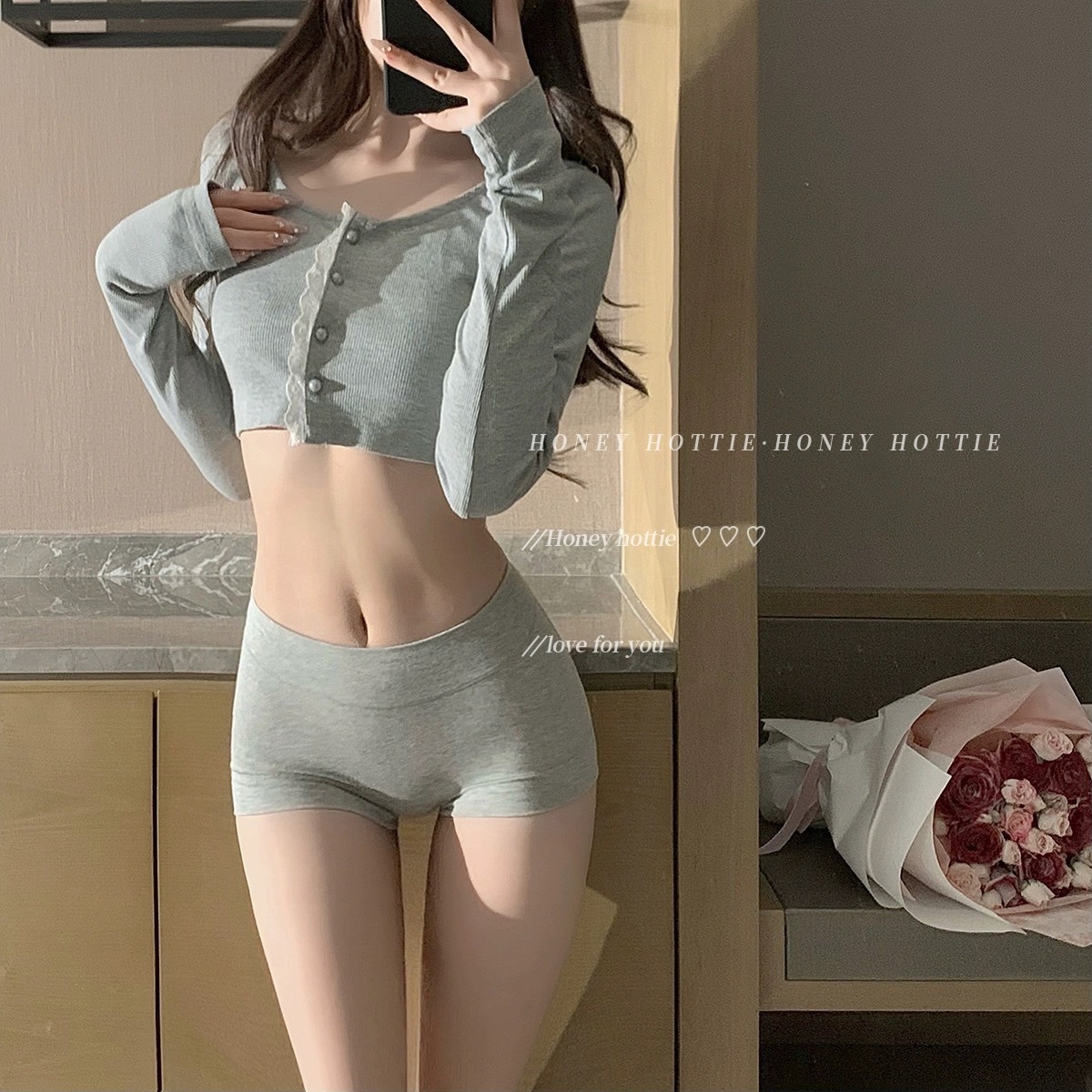 厂家直销纯棉内裤女抑菌全棉石墨烯裆中高腰透气女士大码平角裤详情5