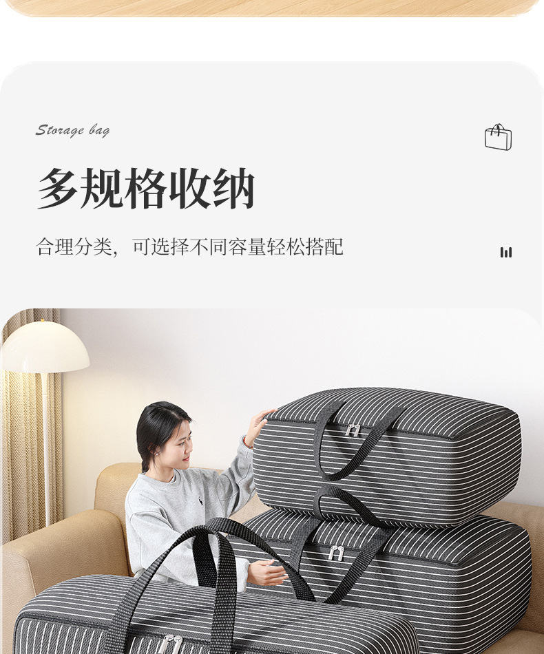 衣服被子收纳袋子加厚牛津布搬家行李打包袋收纳包大容量防潮整理详情8