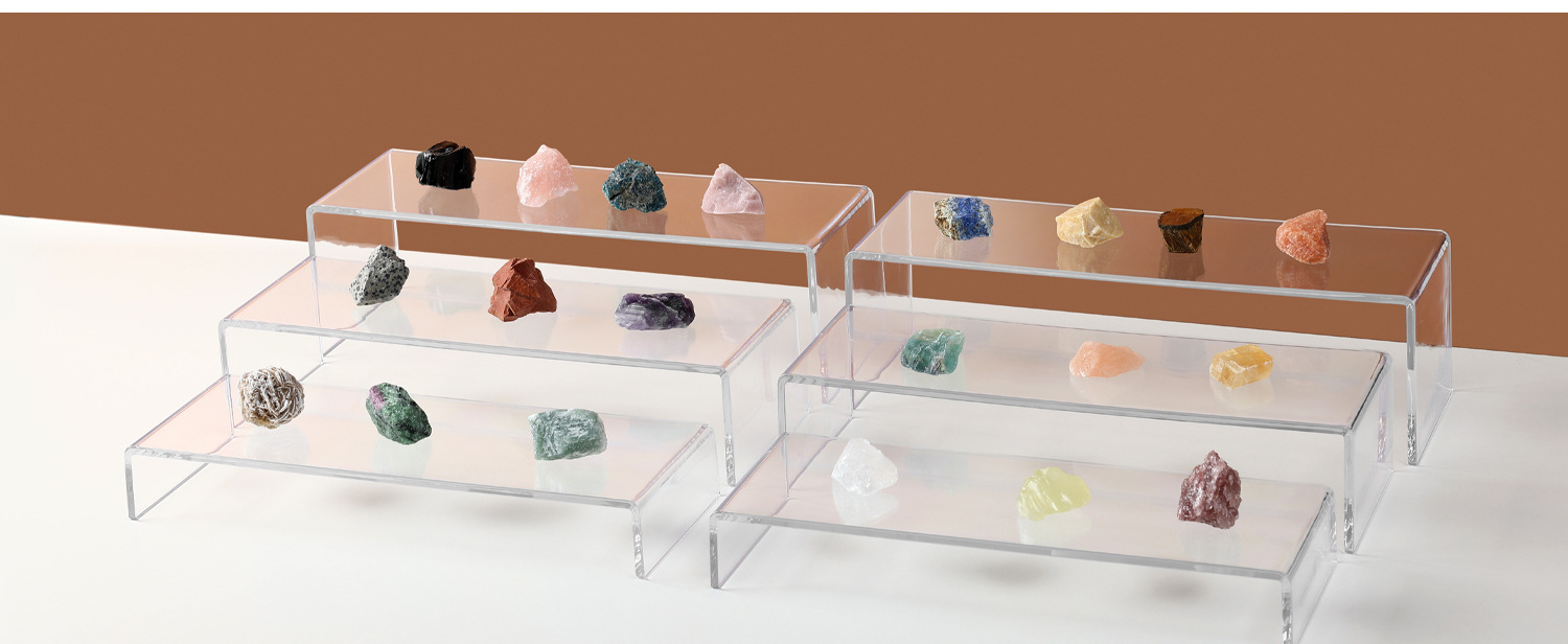 Acrylic U-shaped display stand, transparent shoe bracket, storage rack, hot-bent cosmetics and jewelry display stand, display table, beauty accessories, desktop display base, shoe store goods display bracket, jewelry display item storage and display support pic 8