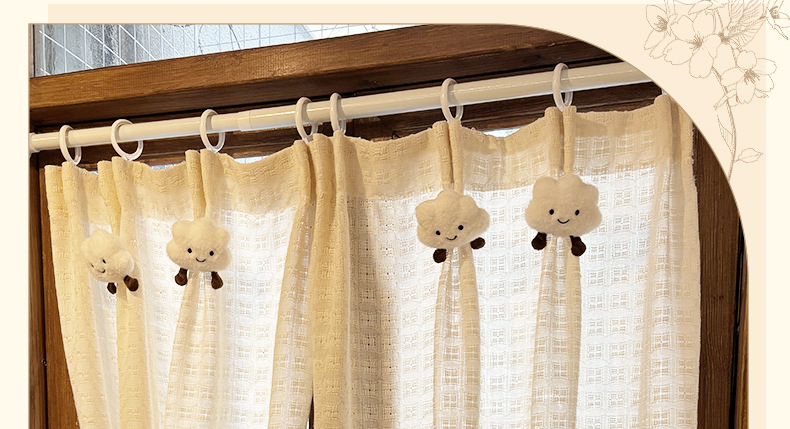 法式纱帘飘窗窗帘小窗户短款半帘遮挡咖啡厅厨房隔断门帘柜子遮丑详情21