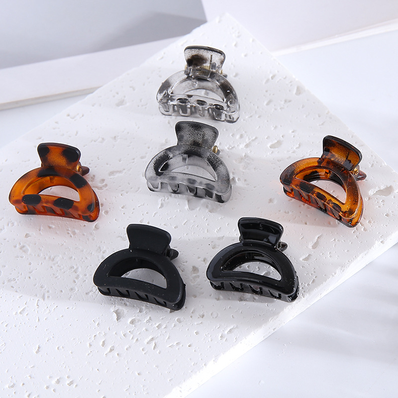 Coffee-colored small hairpin, matte and frosted bangs, hair clipper, small hair clipper for top and side decoration, cross-border hair accessory wholesale pic 9