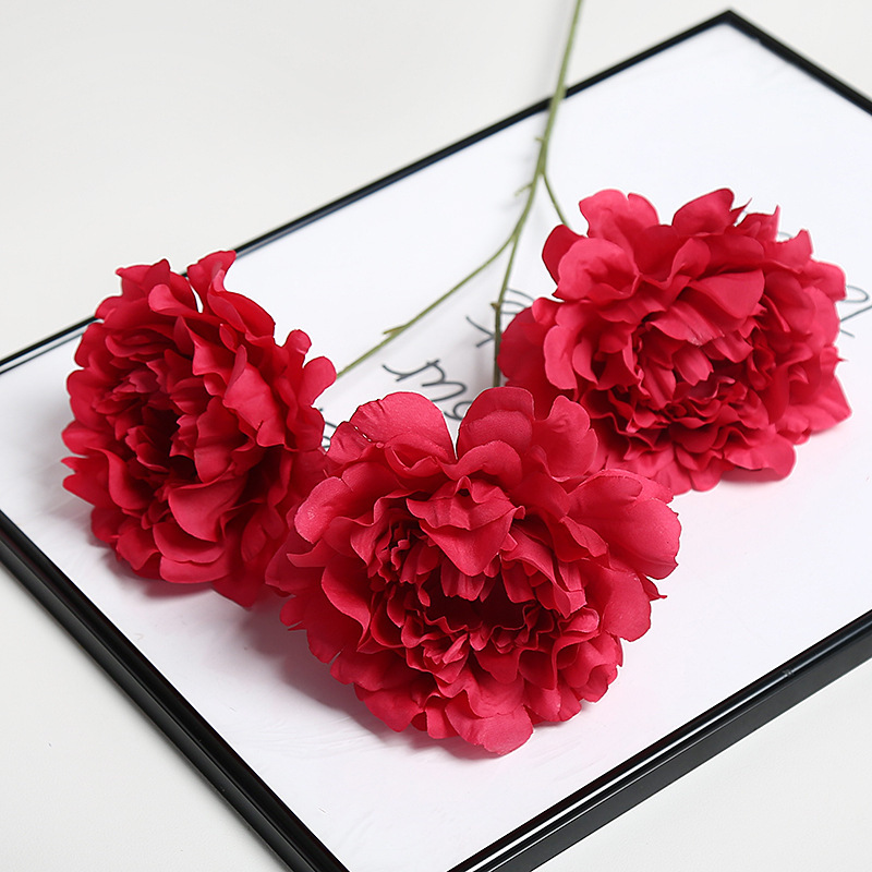 仿真假花新款红色系婚礼婚庆装饰路引花户外拍摄道具软装绢花婚庆用品婚礼拱形门详情12