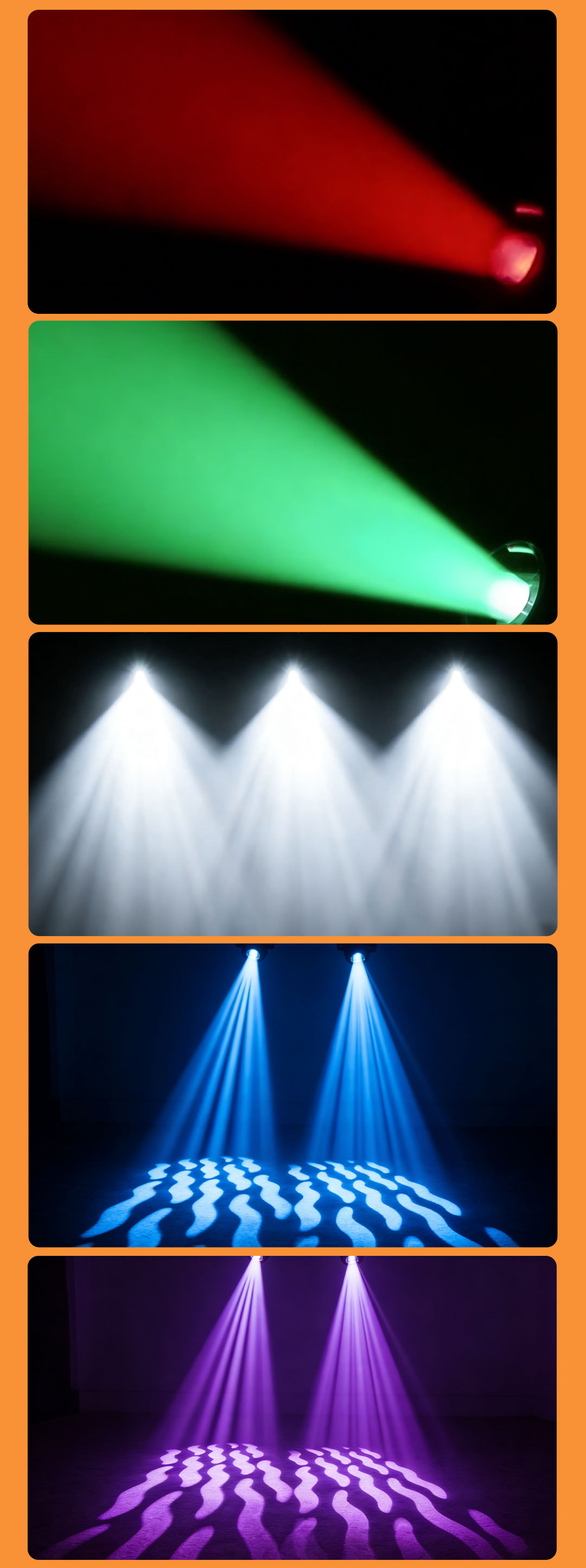 LED300W three-in-one beam light, multi-functional stage light, vehicle-mounted projection, variable light, performance spotlight, commercial performance, wedding, bar, nightclub performance, indoor and outdoor parties, live streaming room, camping multi-functional lighting fixture pic 14