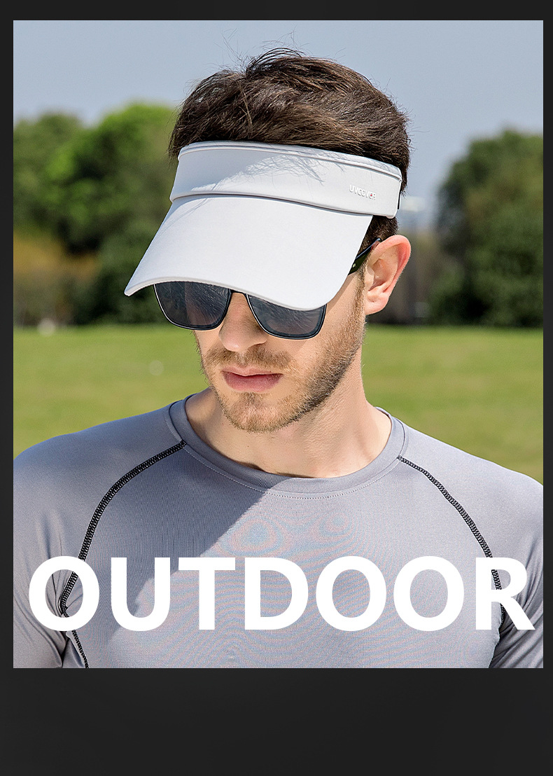 UPF50+防晒遮阳帽运动帽男女潮透气空顶帽跑步帽百搭大檐鸭舌帽子详情19