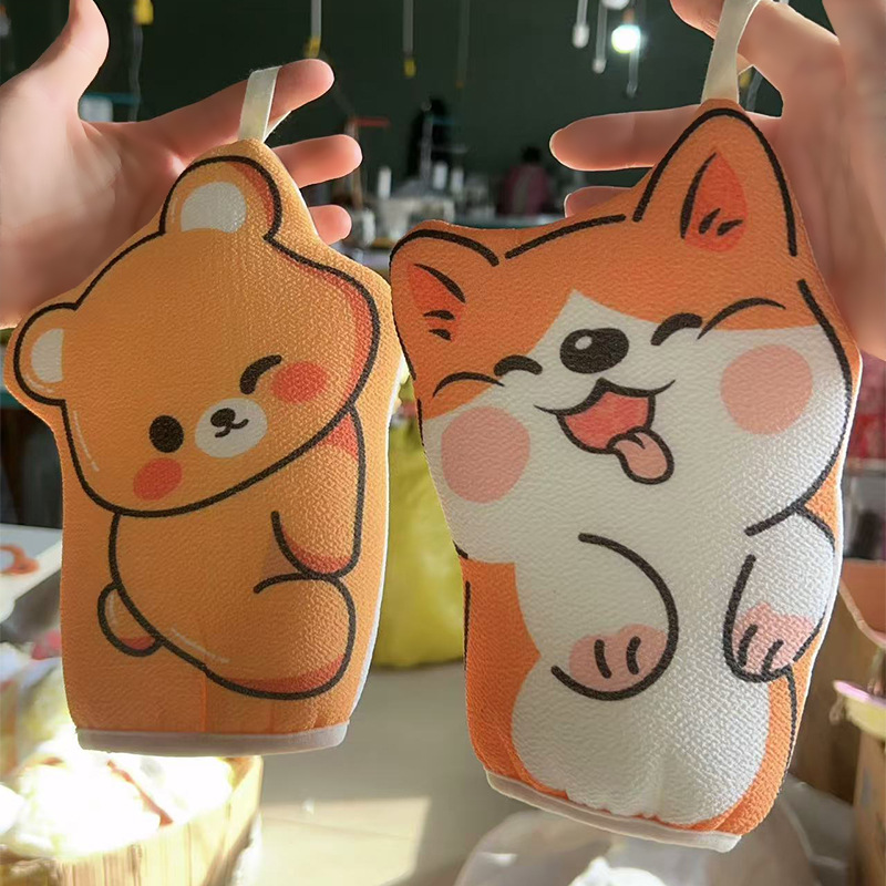 可爱卡通搓澡巾沐浴球工厂搓澡神器下泥洗澡巾新款浴花两用搓澡巾详情22