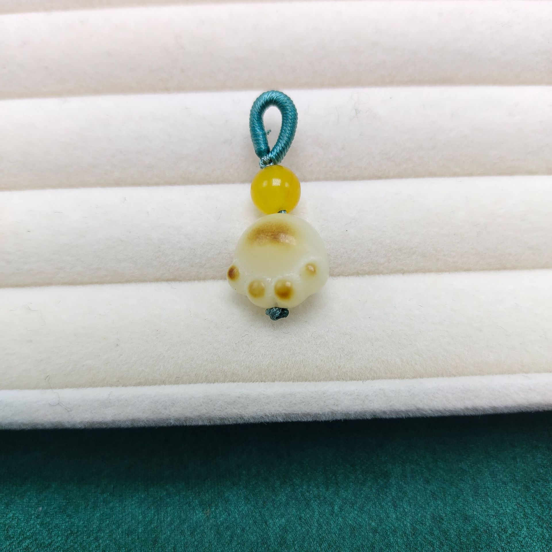 天然菩提根猫爪猫咪莲花小滴溜挂坠手串项链吊坠隔珠文玩饰品配件详情15