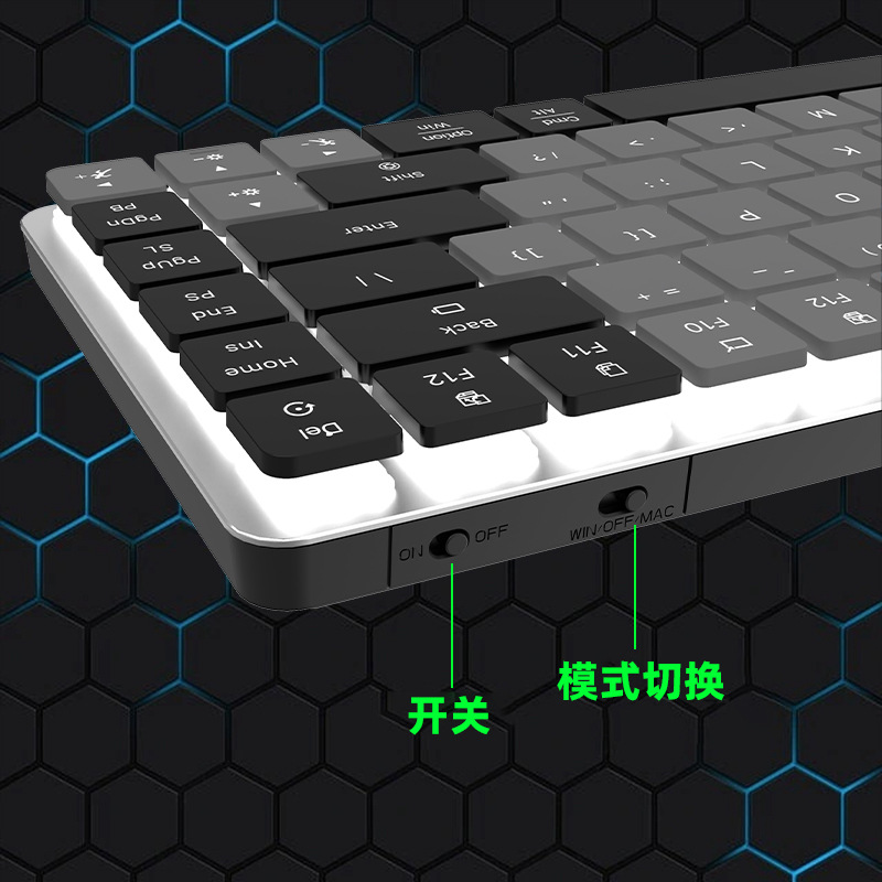 CX40  蓝牙双模超薄矮轴巧克力键帽RGB商务游戏低噪红轴机械键盘详情15