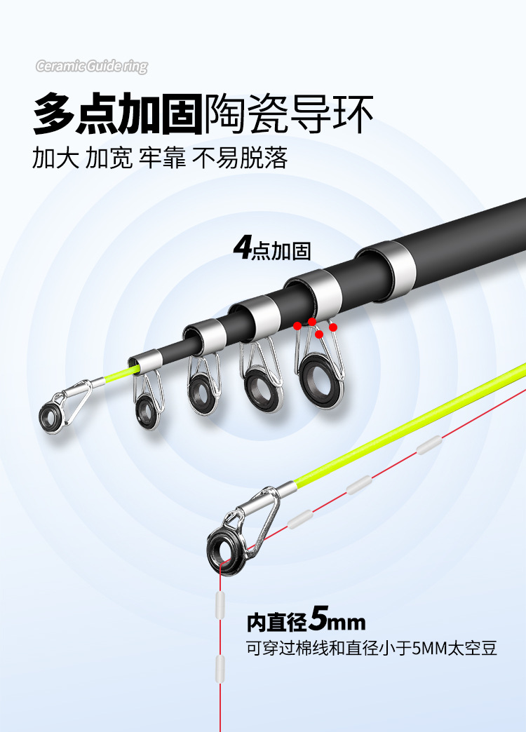 The Barbarian Era long-range fishing rod set combination fishing rod includes long-range fishing rods, single sea rods, swing rods and throw rods for sea fishing pic 12