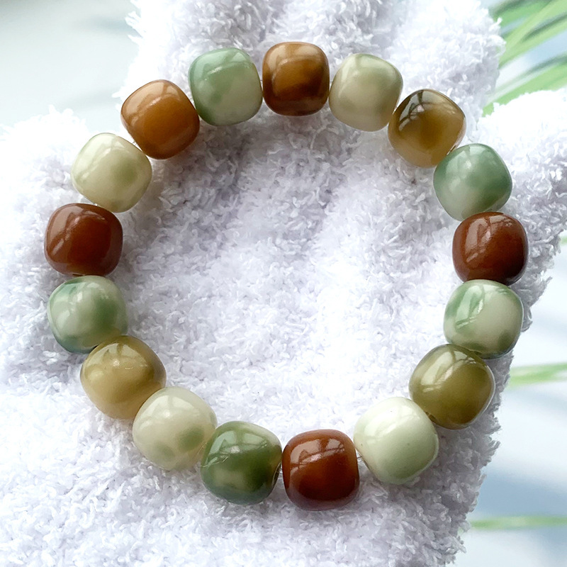 花皮桶珠菩提手串菩提根手串手链老型桶菩提子绕指柔佛珠文玩男女详情7