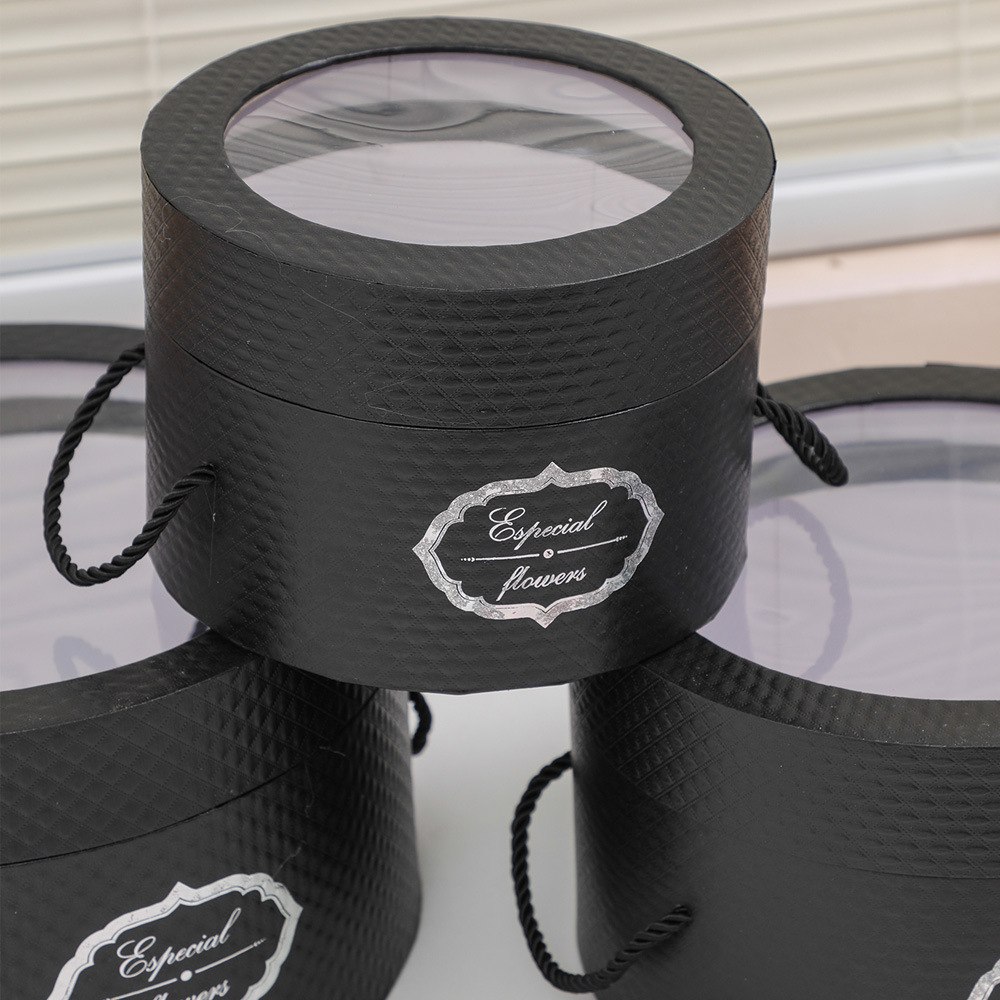 套装抱抱桶批发 鲜花礼品盒七夕花盒插花桶 教师节花束桶圆形福桶详情10