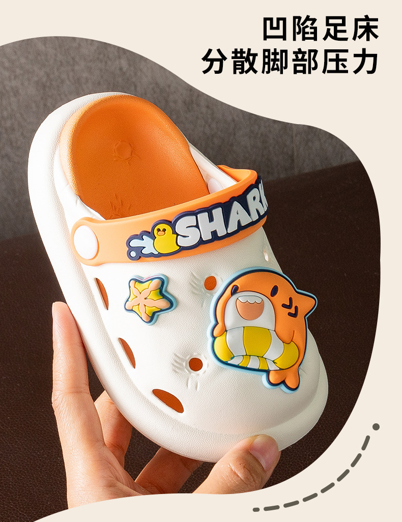 儿童拖鞋蜘蛛侠Eva夏季新款卡通可爱宝宝小童室外防脱洞洞鞋批发跨境详情10