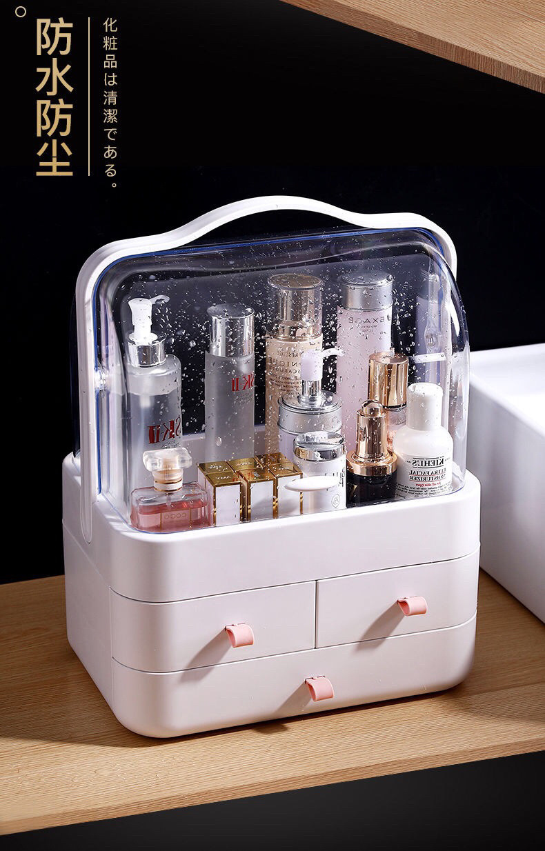 Контейнер для сбора высококачественной косметики, выдвижной контейнер для хранения пыли на рабочем столе, набор для сбора средств для кожи pic 26