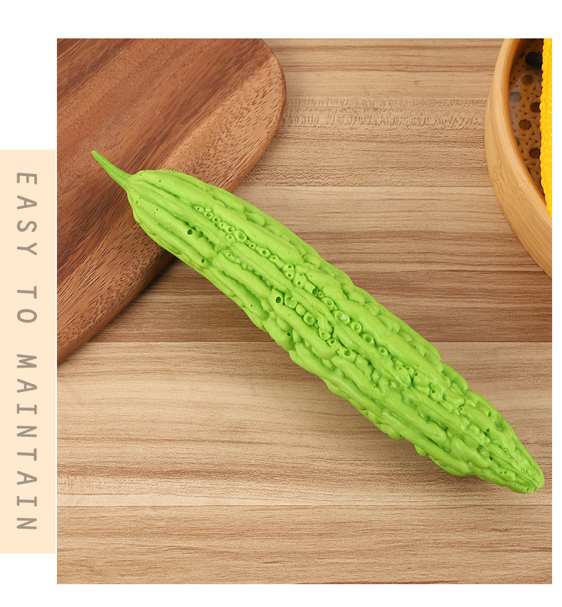 PU仿真黄瓜茄子玉米丝瓜模型水果蔬菜拍摄道具橱柜装饰食物玩具详情9