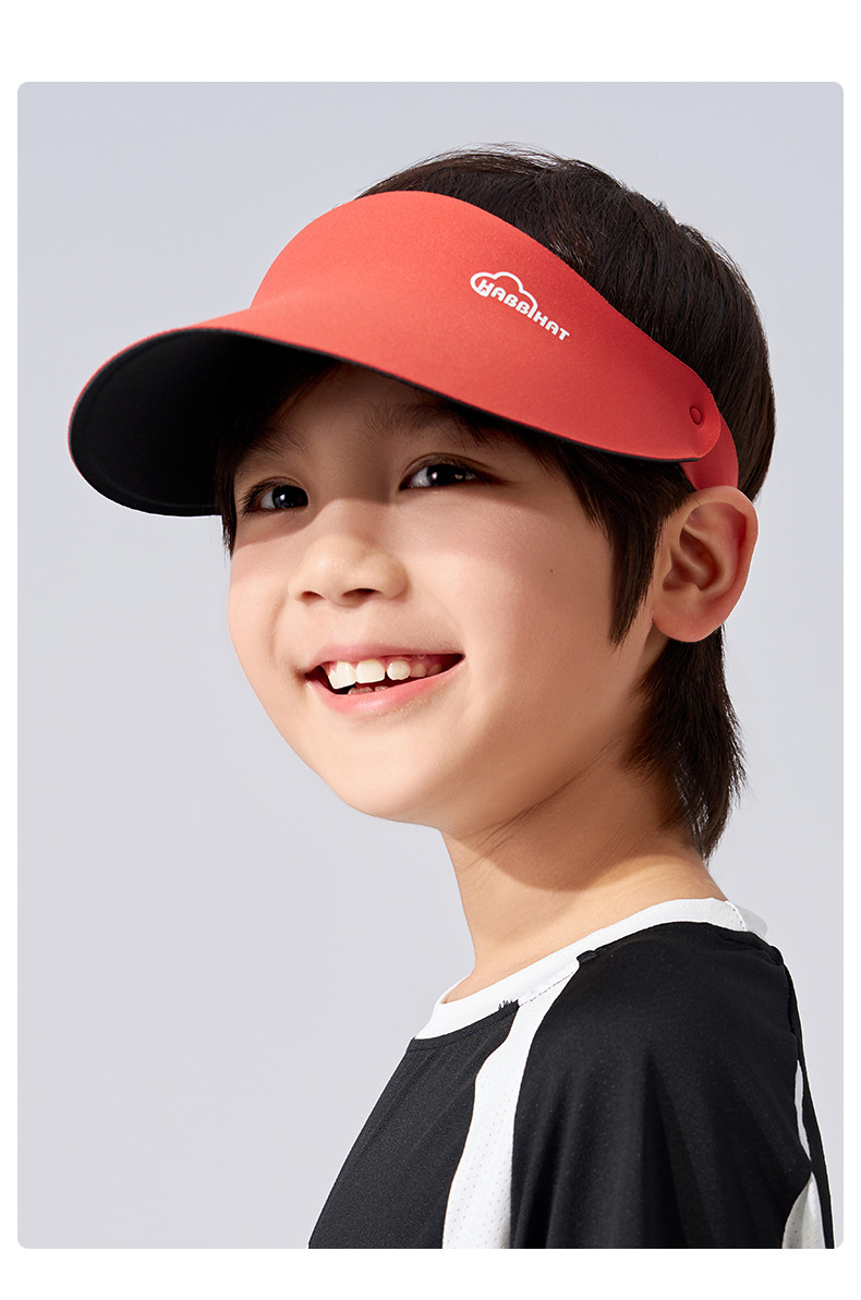 夏季儿童无痕空顶帽防晒帽男女童一体防紫外线遮阳帽运动太阳帽详情17