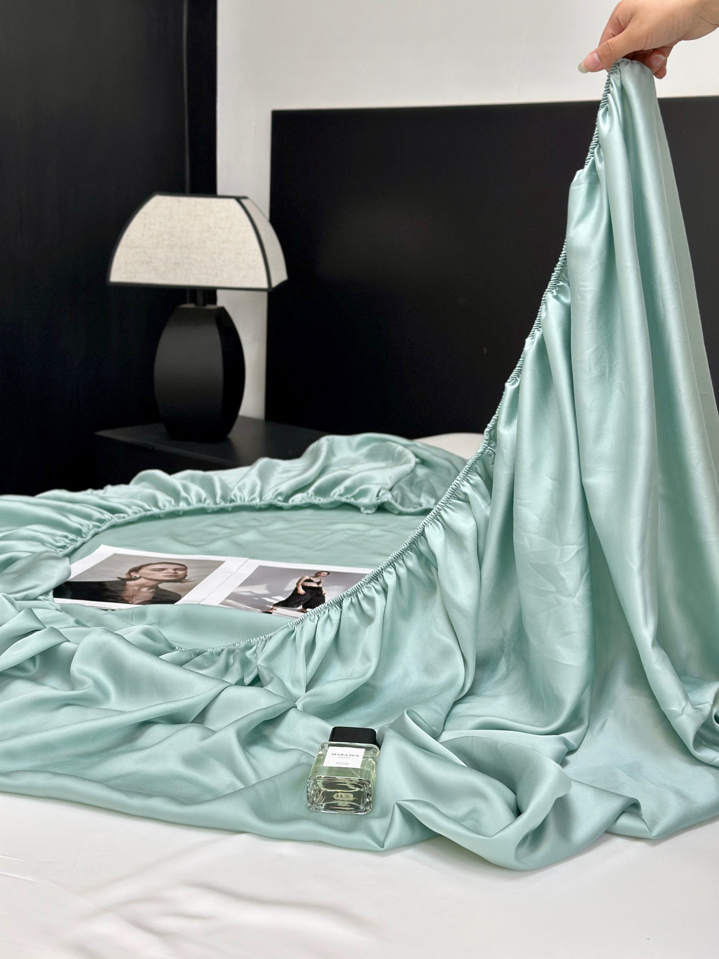 Tencel quilt cover bed cover, single piece, simple and cool summer ice silk bed sheet, suitable for sleeping naked, tatami dust cover pic 119