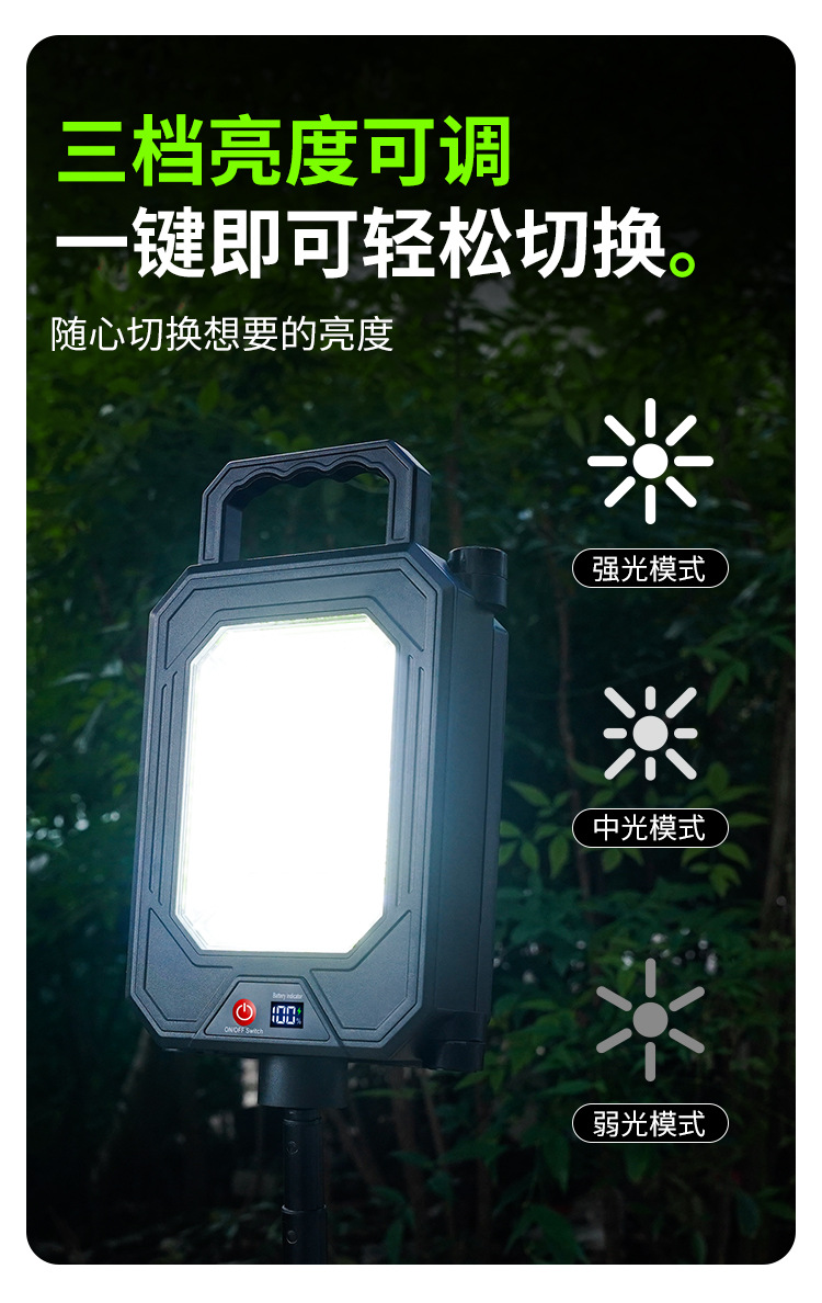 多功能伸缩三面折叠露营灯钥匙灯充电照明户外露营详情4