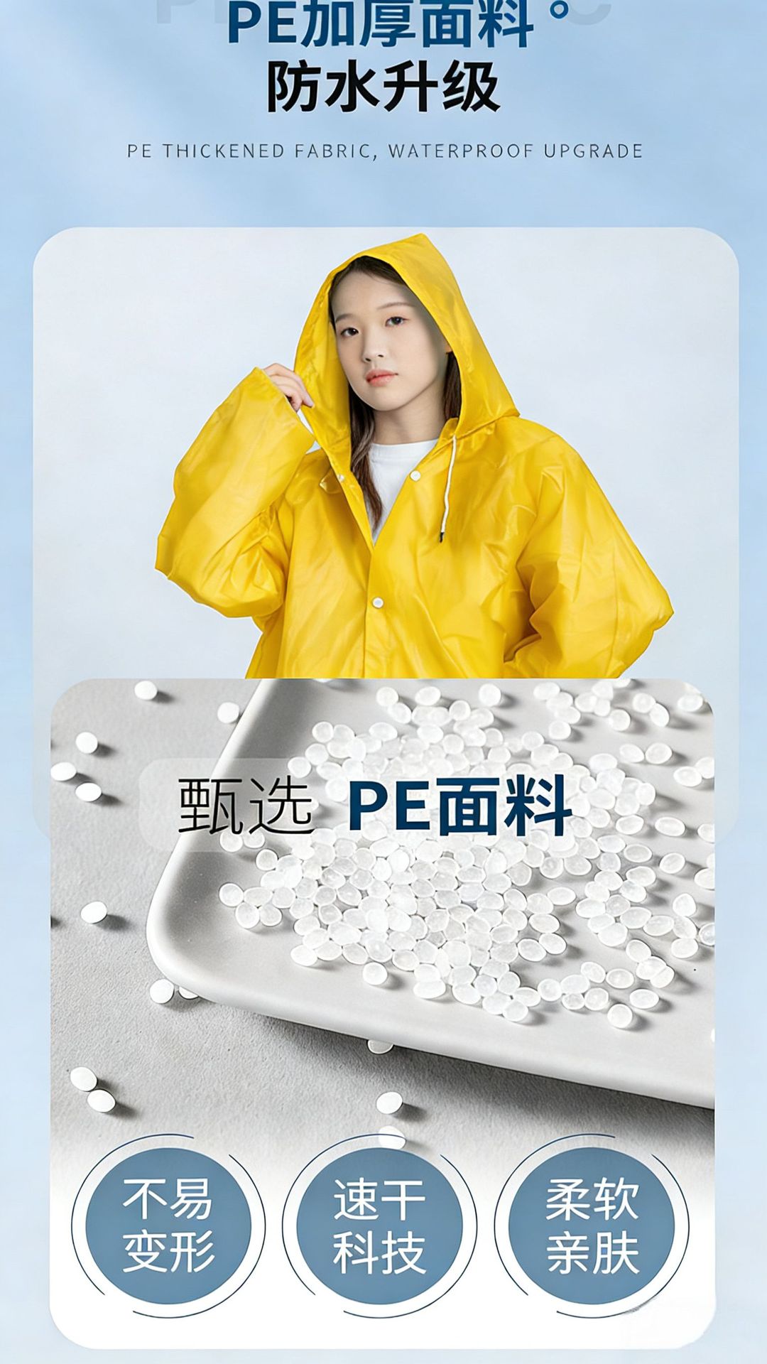 卡盟一次性雨衣全身一体式防暴雨连体透明便携成人款加长加厚雨披详情6