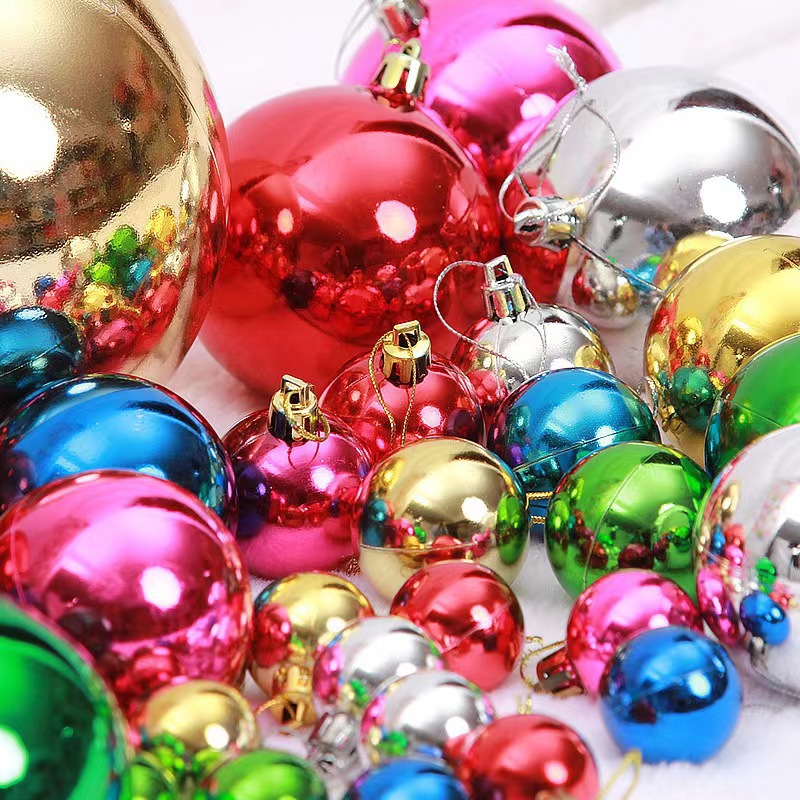 Christmas electroplated balls, bright balls, 3, 5, 6, 8cm, Christmas balls, 6-color Christmas tree decoration items, Christmas balls pic 5