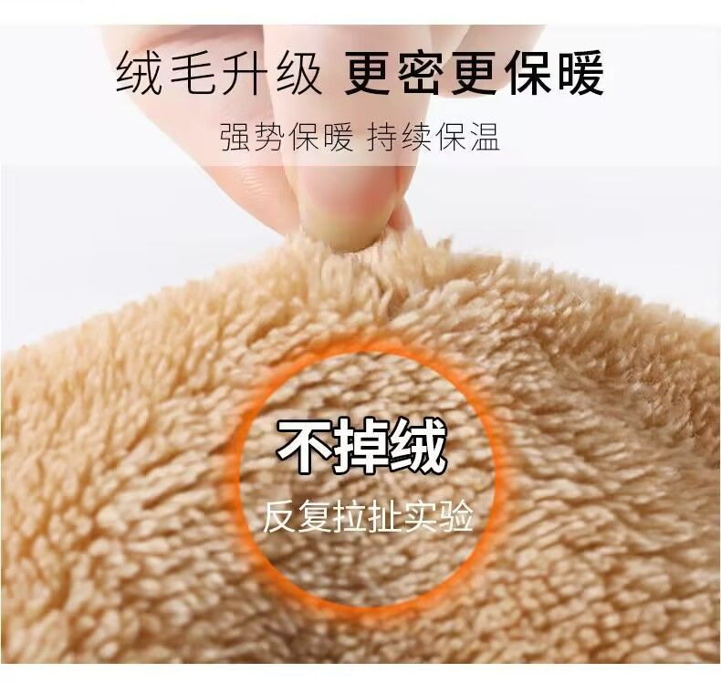 北极绒哈伦裤加绒加厚R标女高腰显瘦小脚裤休闲新款宽松大码女裤详情6