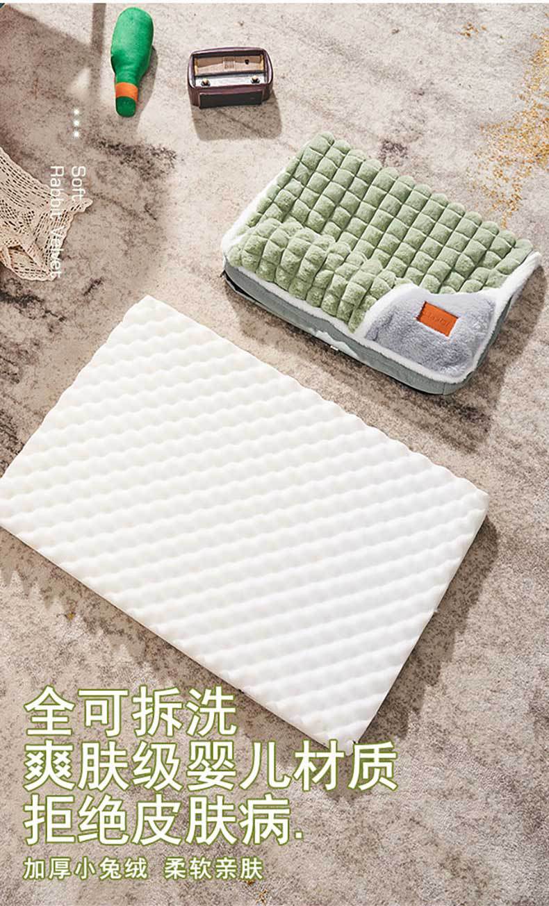 Winter pet sleeping MATS for warmth, detachable and washable, non-stick dog bed sleeping MATS, pet bed MATS, autumn and winter tear-proof floor blankets pic 4