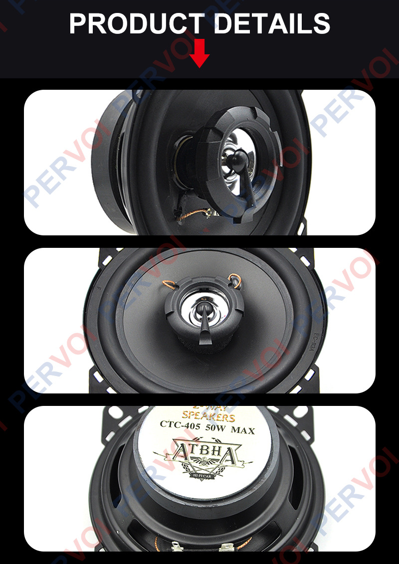 The new Pevol car audio system features a 4-inch mid-bass speaker for car doors, which is a universal speaker for car speakers pic 3