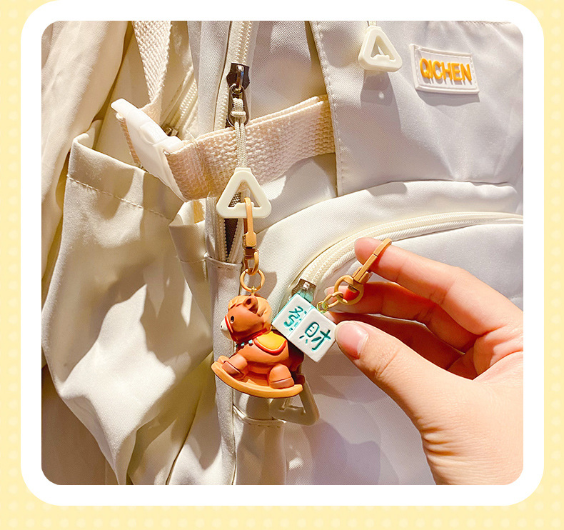 原创马上如愿系列钥匙扣挂件马上发财树脂公仔背包挂饰马年吉祥物详情18