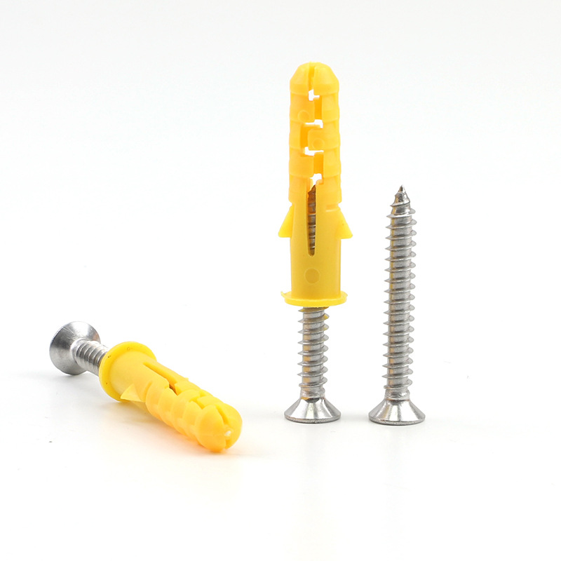 Small yellow fish plastic expansion tube, expansion screw, expansion plug bolt, expansion nail, self-tapping screw, rubber plug set 6/8/10 pic 42