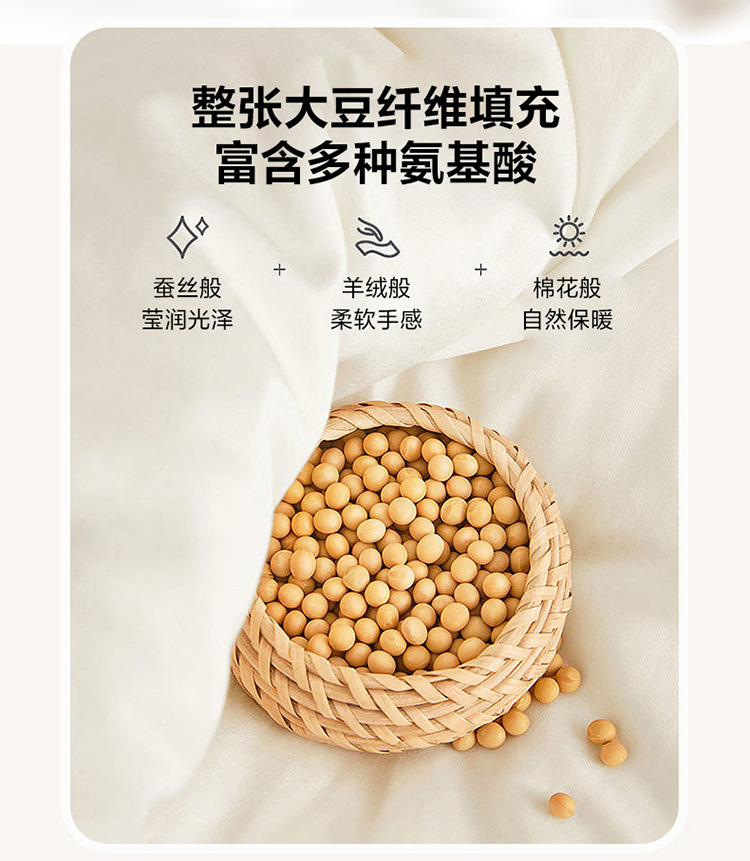 A类李官奇大豆纤维被子大豆被芯加厚冬被保暖冬季被芯春秋被批发详情11