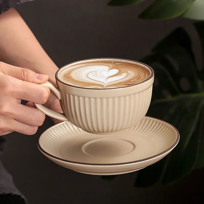 Wholesale and consignment sales of European-style small cups, ear-hanging, ceramic latte art cups, and retro afternoon tea cups from the manufacturer pic 5