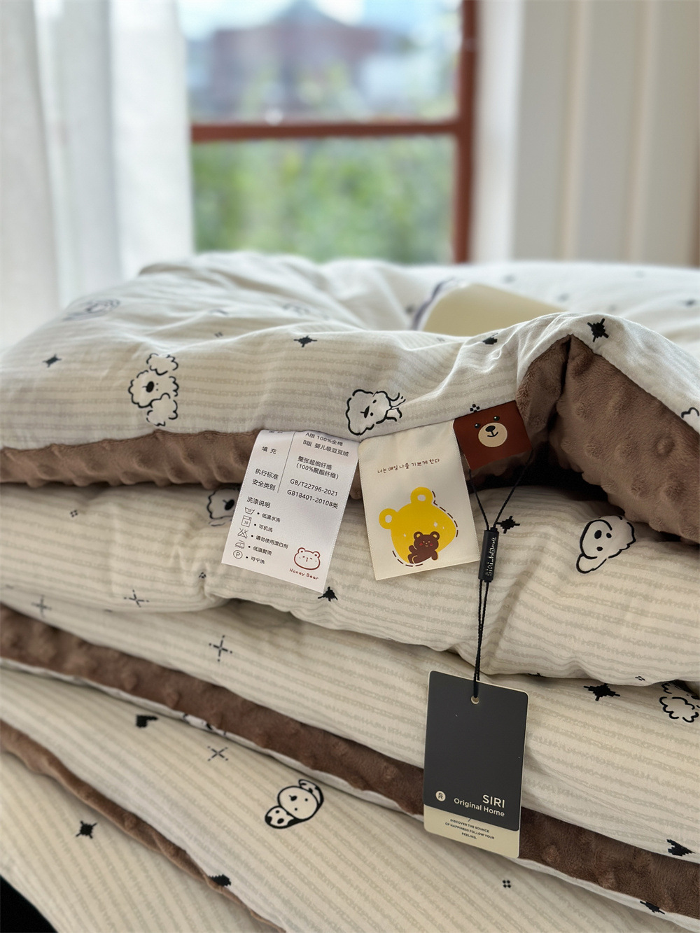 13372 All-cotton cartoon small floral print spring and autumn quilt soothing, bean quilt warm and fleece winter quilt core pic 20