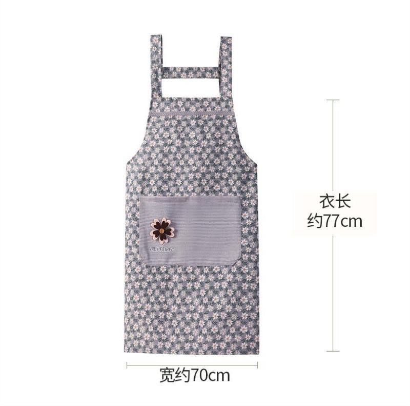新款雏菊工作服围腰厨房罩衣干活防脏家用竹节棉做饭服装展示道具模特服装配饰详情22