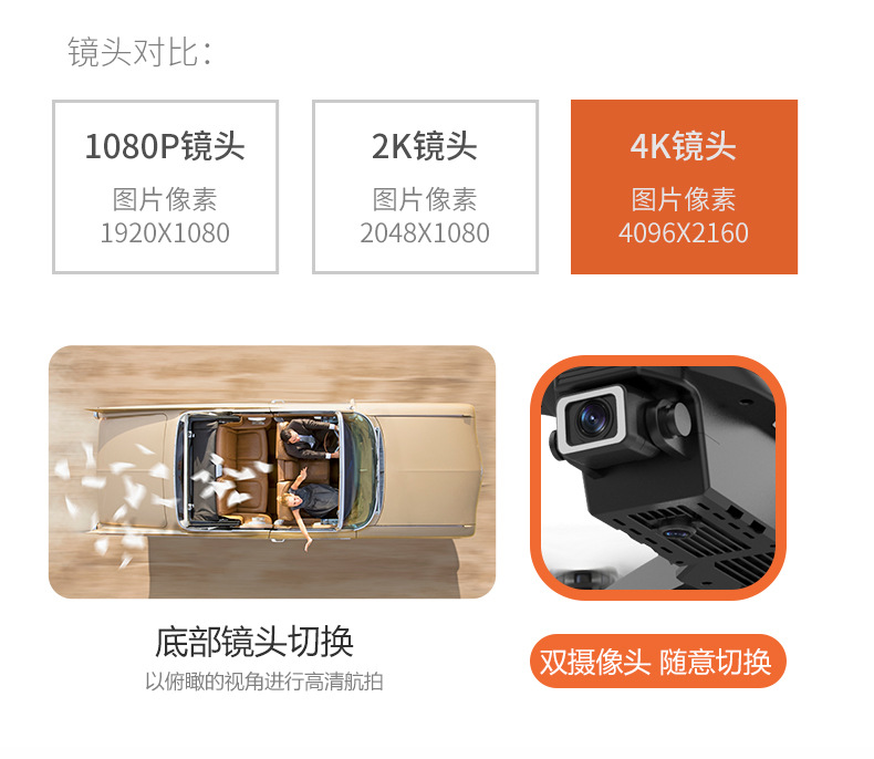 Cross-border customized E88 high-definition dual-camera folding drone four-axis remote-controlled aircraft for export and wholesale by foreign trade manufacturers pic 11
