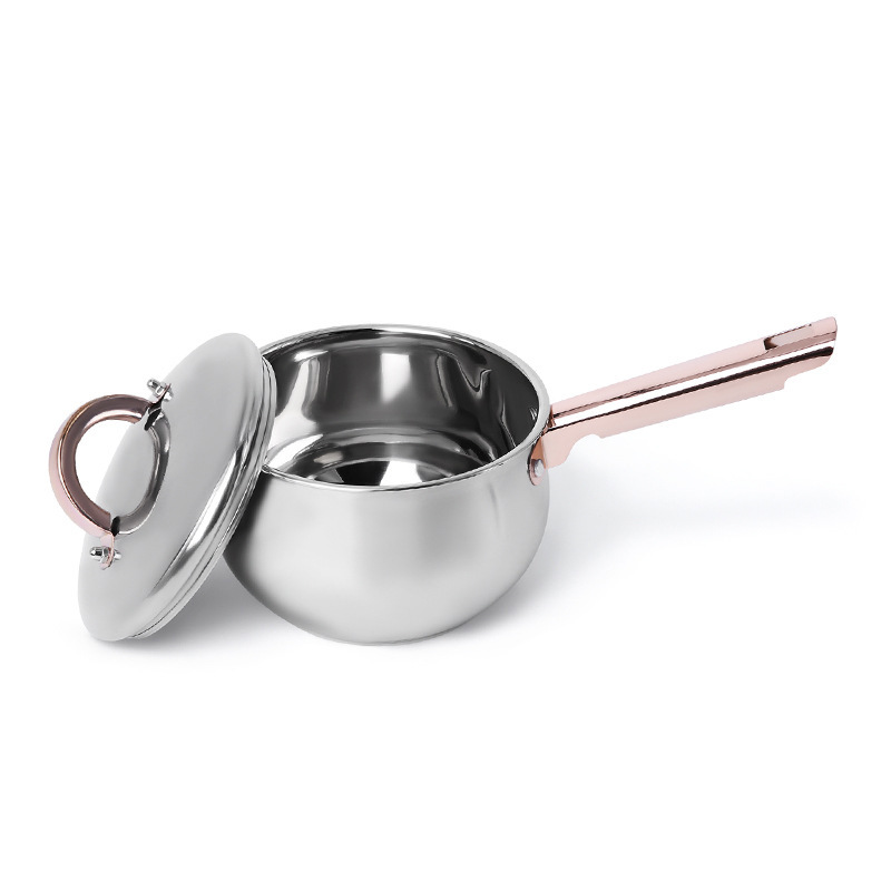 C&E Creative Kitchenware and Pot Set: Soup pot, hot pot, steamer, milk pot, uncoated frying and stir-frying pot, kitchen and household use pic 7